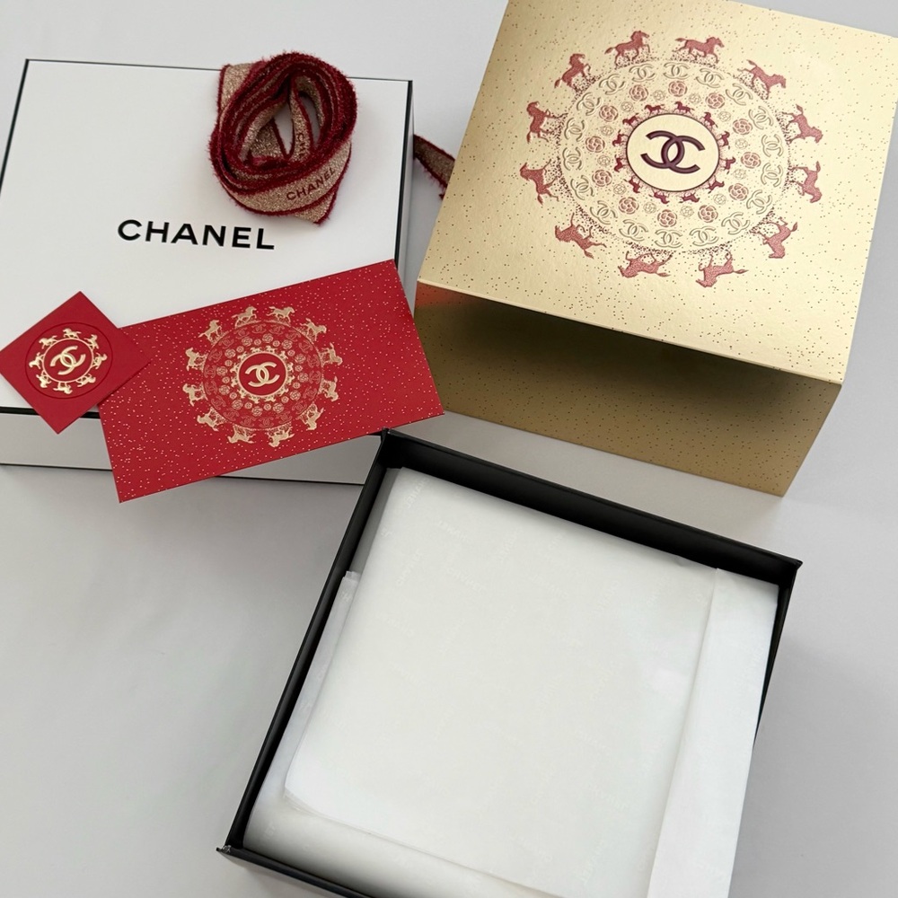 Like New Chanel Lunar New Year 2026 Packaging with Envelope and Sticker